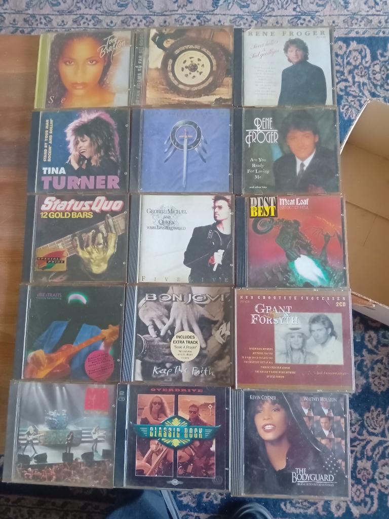Verzameling cd's, dubbel cd, Queen, U2, Golden Earing, etc., Ophalen, Gebruikt