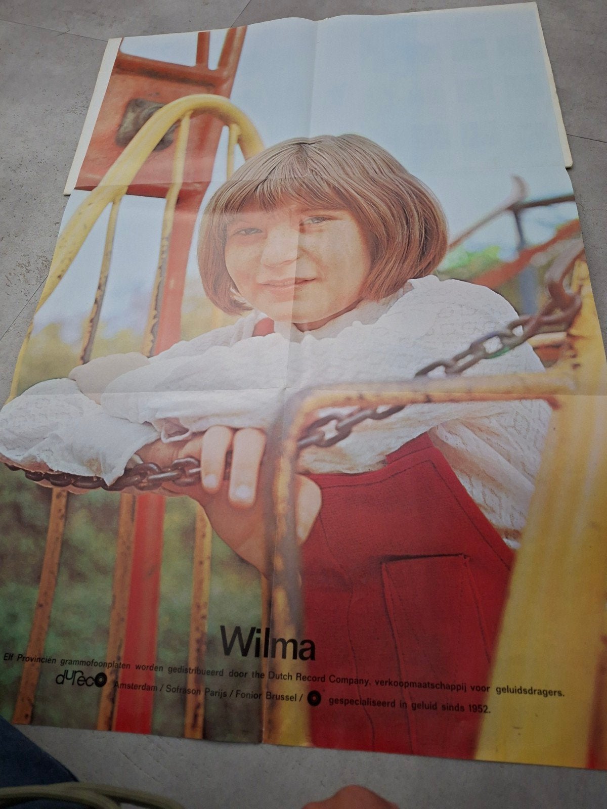 lp met grote  poster  wilma, Ophalen of Verzenden