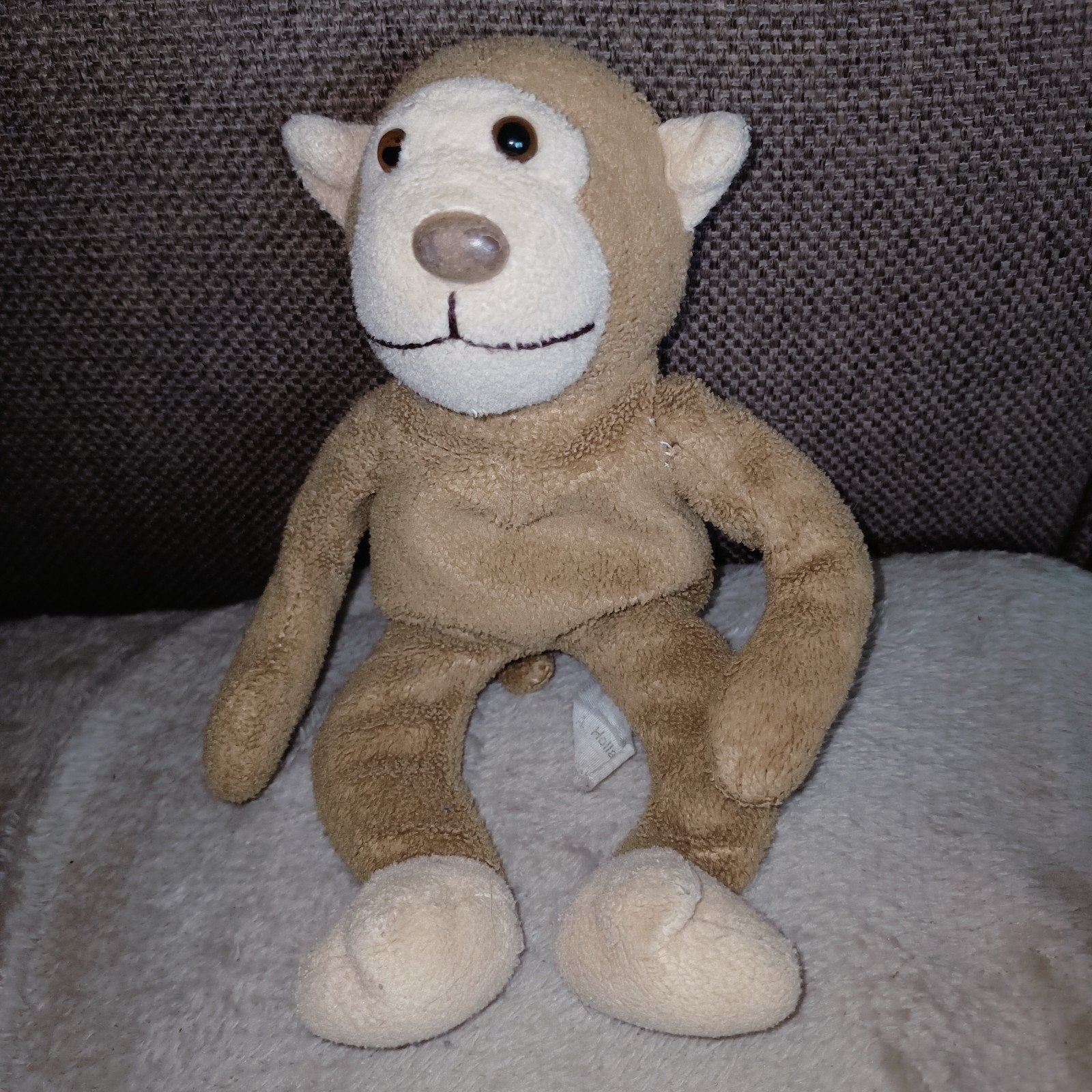 Vintage apen knuffel., Gebruikt, Overige merken, Ophalen of Verzenden, Wasbaar