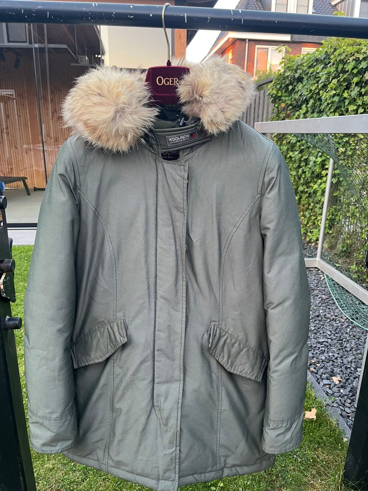 Woolrich dames jas maat S, Kleding | Dames, Jassen | Winter, Ophalen of Verzenden, Zo goed als nieuw, Maat 38/40 (M), Groen