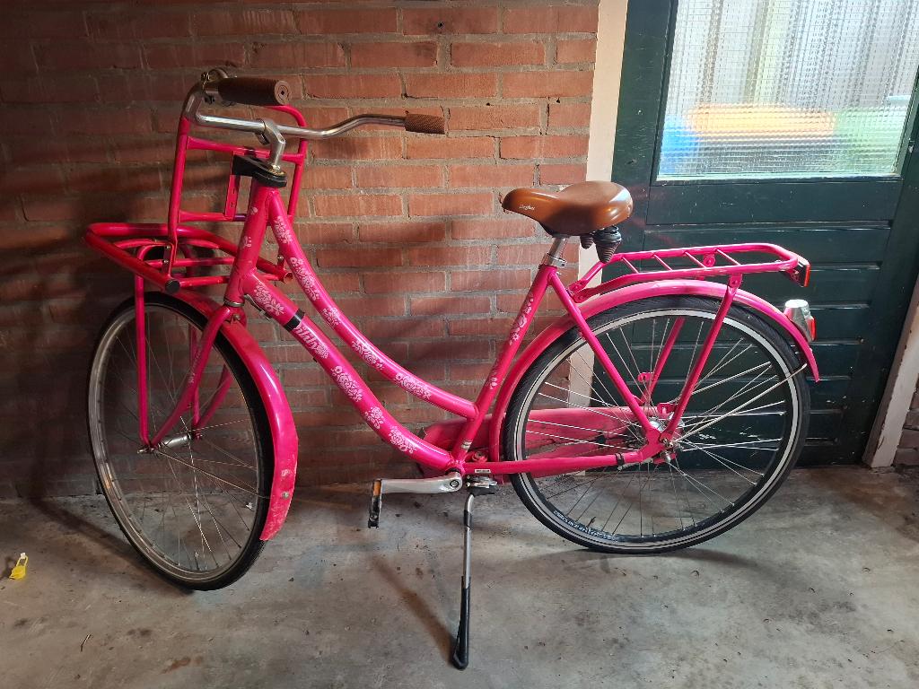 Roze meisjesfiets, Terugtraprem, Gebruikt, Versnellingen, Overige merken