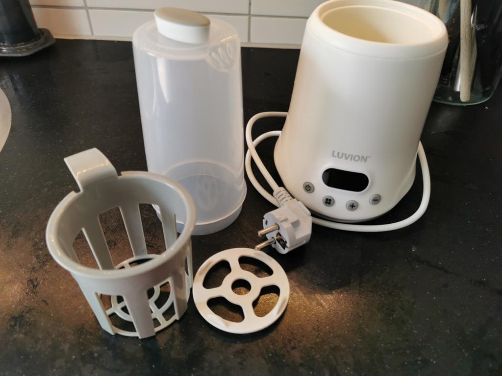 Luvion eco-fast deluxe flessenwarmer, Kinderen en Baby's, Babyvoeding en Toebehoren, Ophalen of Verzenden, Zo goed als nieuw, Flessen- of potjesverwarmer