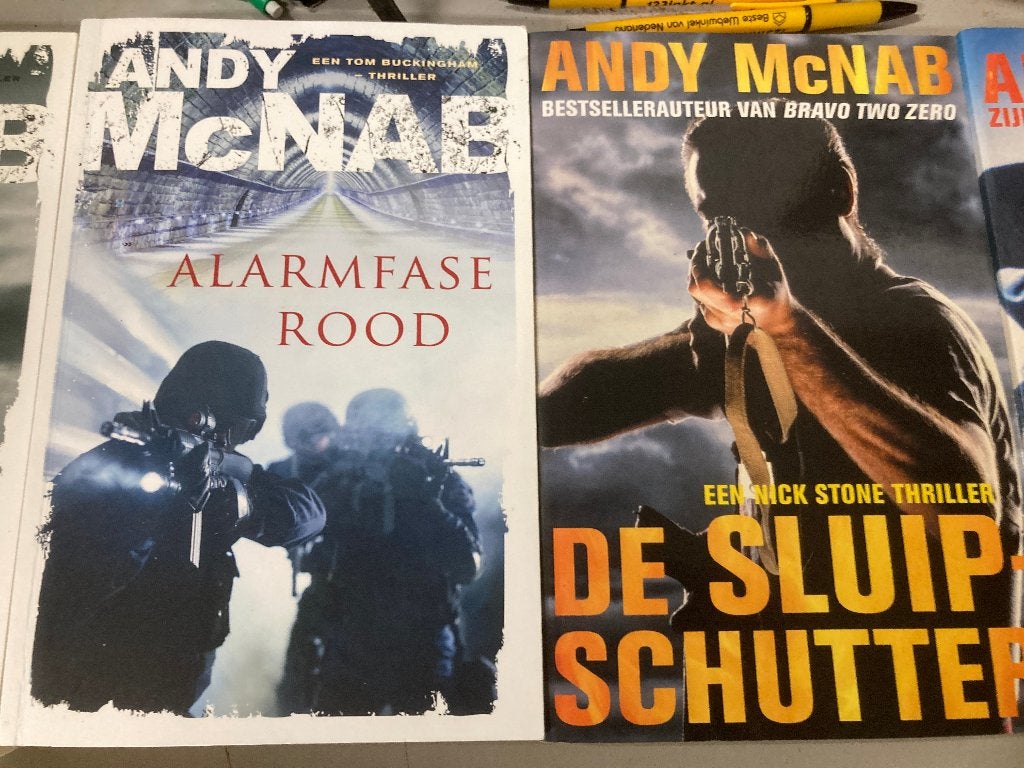 T.K. nog drie boeken van Andy McNab zie actuele lijst, Ophalen of Verzenden, Gelezen, Andy McNab