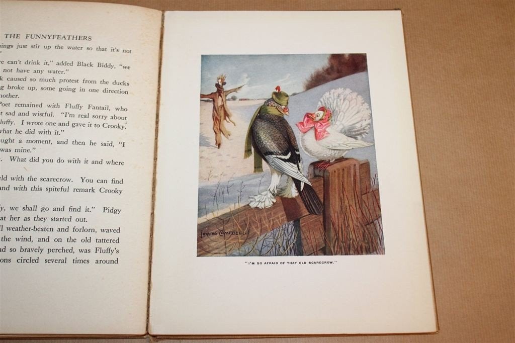Funnyfeathers — Lansing Campbell Antiek Kinderboek 1917, Ophalen of Verzenden