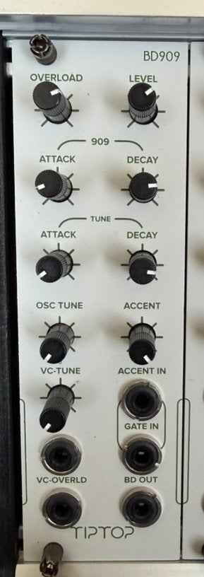 Tiptop Audio BD909 analoge 909-basdrum (Eurorack), Muziek en Instrumenten, Ophalen of Verzenden, Zo goed als nieuw, Overige merken