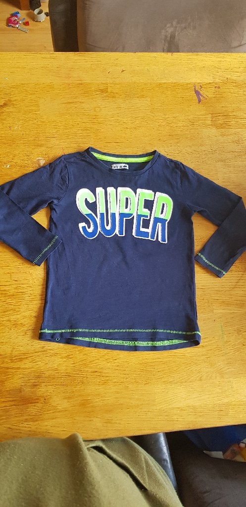 Longsleeve truitje blauw truitje 98, Kinderen en Baby's, Ophalen, Zo goed als nieuw, Jongen, Shirt of Longsleeve