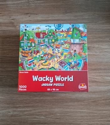 Wacky World jigsaw puzzel 1000 stukjes, Ophalen of Verzenden, 500 t/m 1500 stukjes, Zo goed als nieuw, Legpuzzel