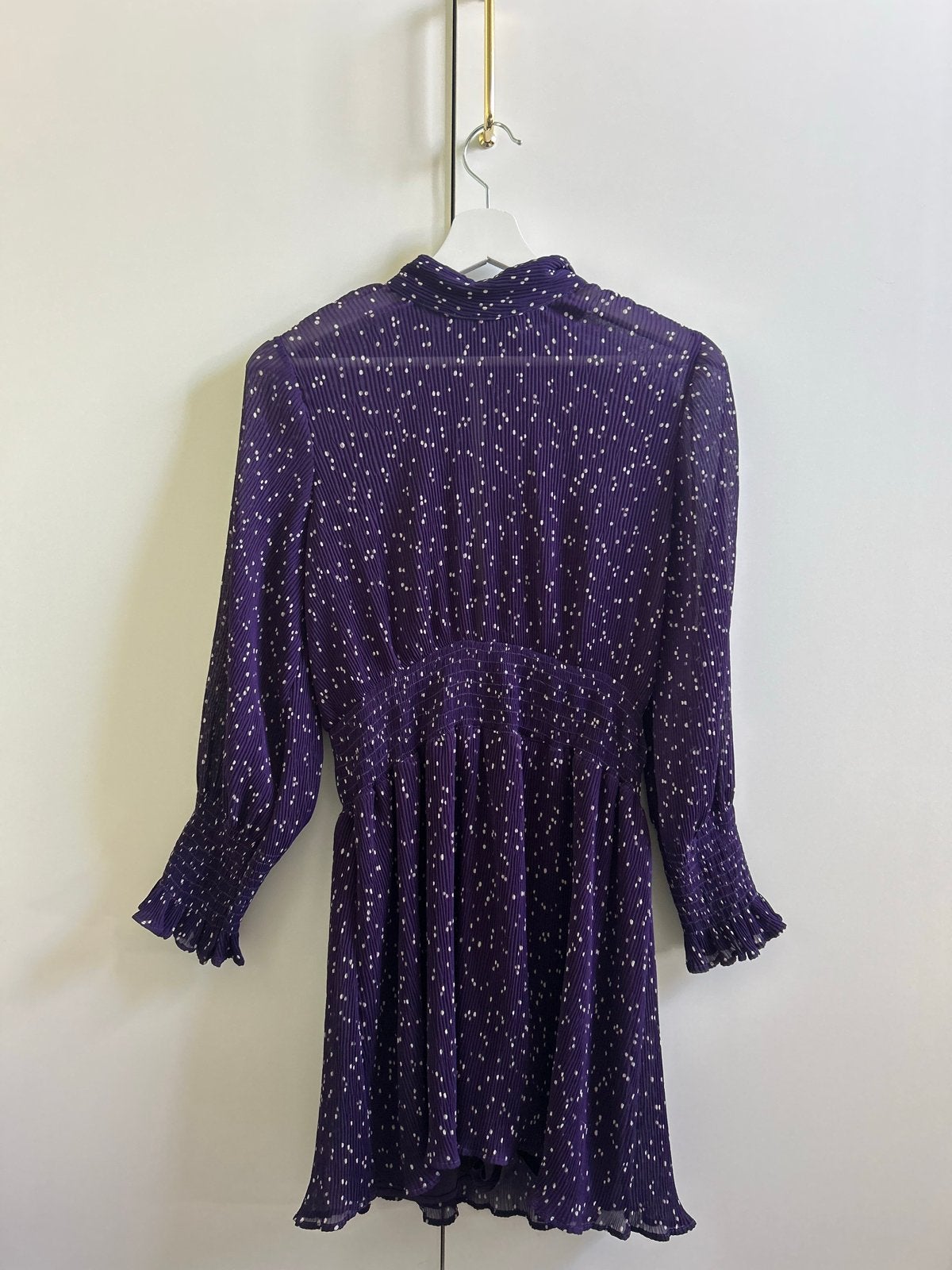 Zara Playsuit Maat S - Paars met Witte Stippen, Paars, Ophalen of Verzenden, Zo goed als nieuw, Maat 36 (S)