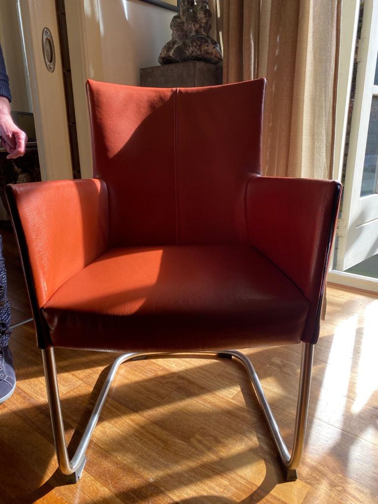 Bert plantagie, Huis en Inrichting, Stoelen, Gebruikt, Eén, Leer, Ophalen