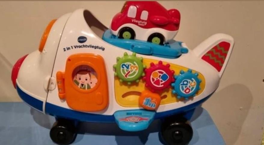 Vtech vliegtuig, Ophalen, Zo goed als nieuw, 6 maanden tot 2 jaar