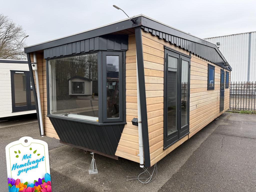 Kunststof Chalet 10.30 x 3.60 m 2 slp Winterhard, Caravans en Kamperen, Stacaravans, Niet ingevuld, Niet ingevuld, Niet ingevuld