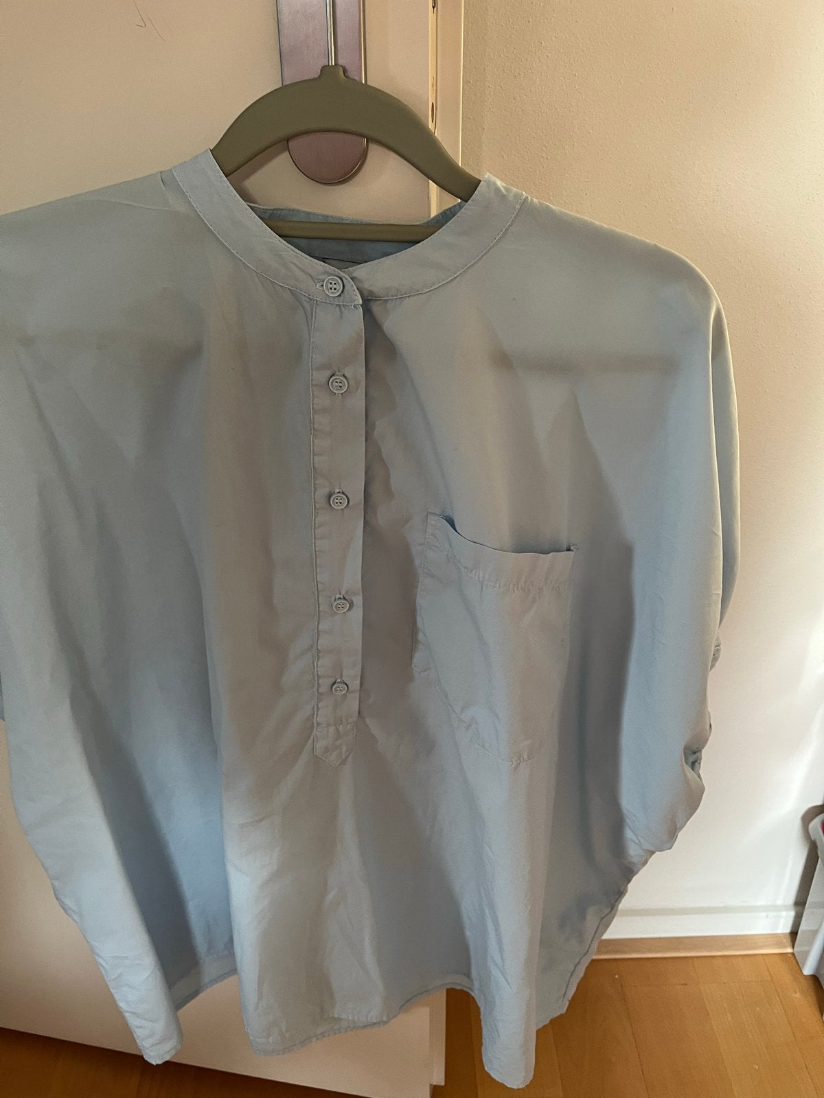 Penn & Ink New York Blouse Maat 38 (M), Kleding | Dames, Ophalen of Verzenden, Zo goed als nieuw, Maat 38/40 (M), Blauw