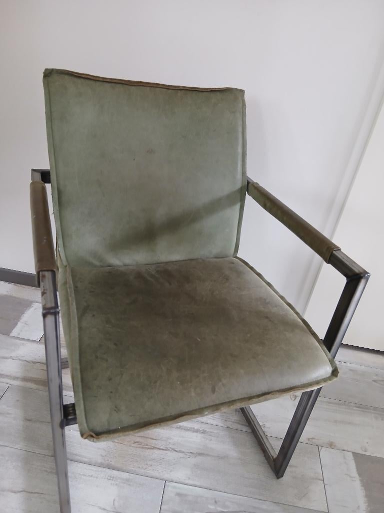 Eetkamerstoel industrieel, Huis en Inrichting, Ophalen, Gebruikt, Overige kleuren, Vier
