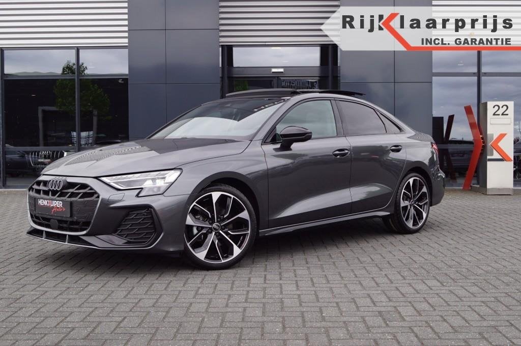 Audi A3 Limousine 1.5 TFSI S-line 150pk Facelift/Leer ruitmo, Auto's, Audi, 1300 kg, Huisgarantie, 4 cilinders, Leder