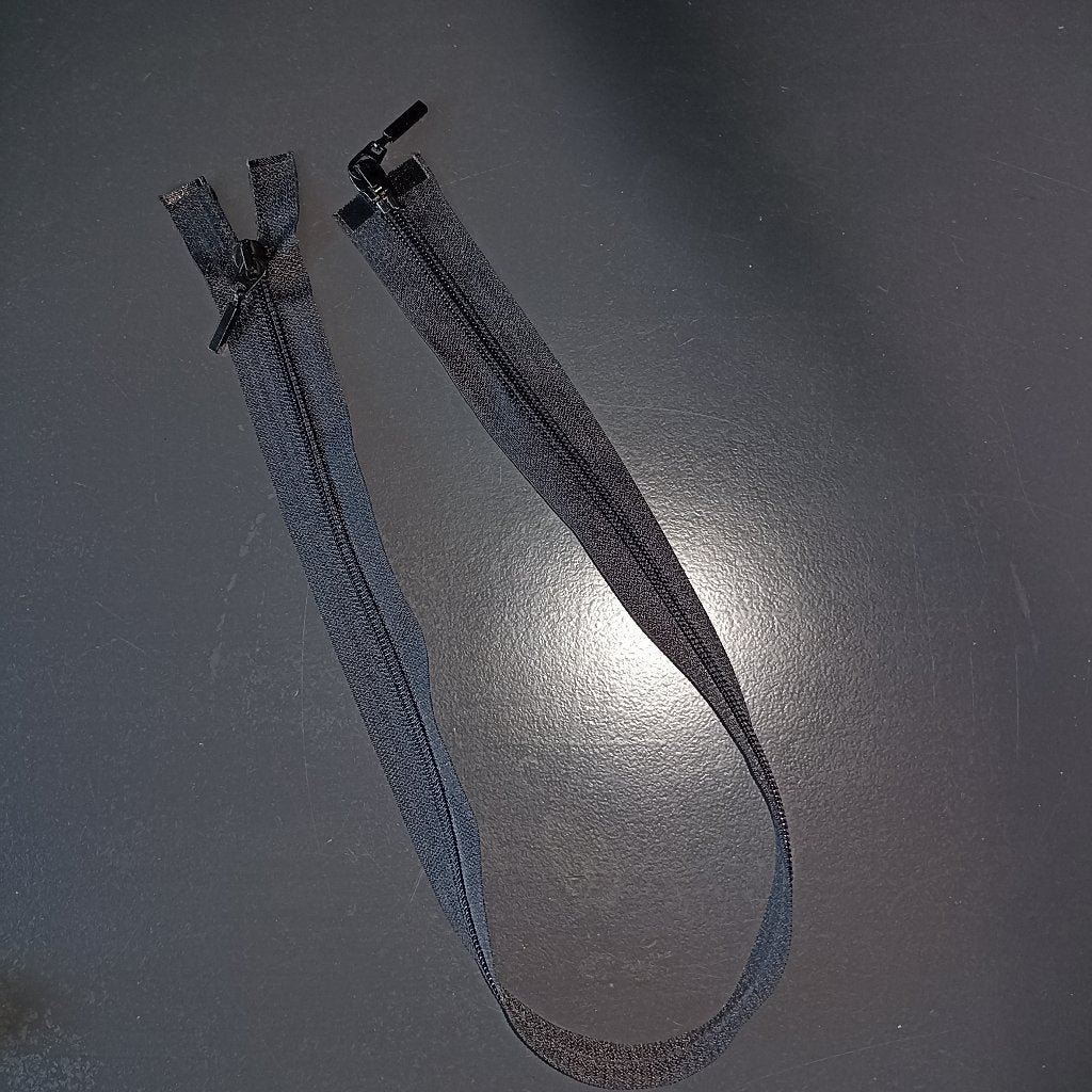 62,5 cm lange zwarte rits, dubbele zipper, onder en boven, Ophalen of Verzenden, Nieuw, Rits of Sluiting