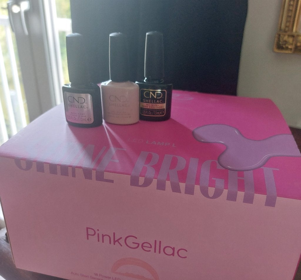 Led pro UV lamp Pink Gellac met CND gellak, Ophalen of Verzenden, Zo goed als nieuw, Overige typen