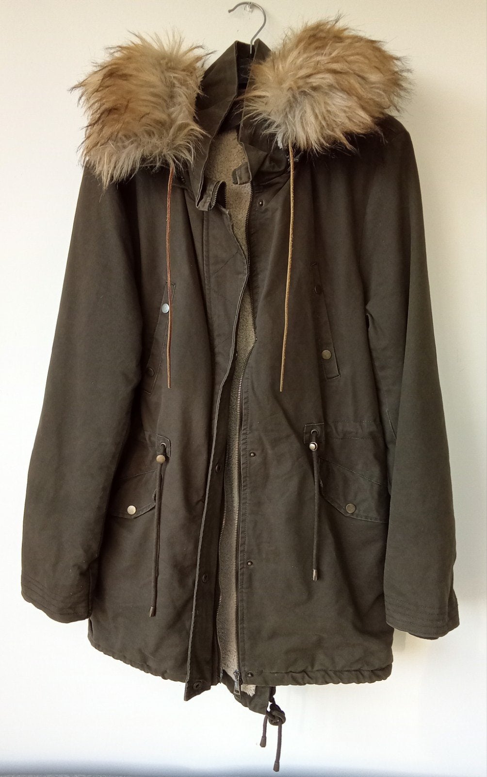 warme winterjas, Maat 42/44 (L), Ophalen of Verzenden, O, Gedragen