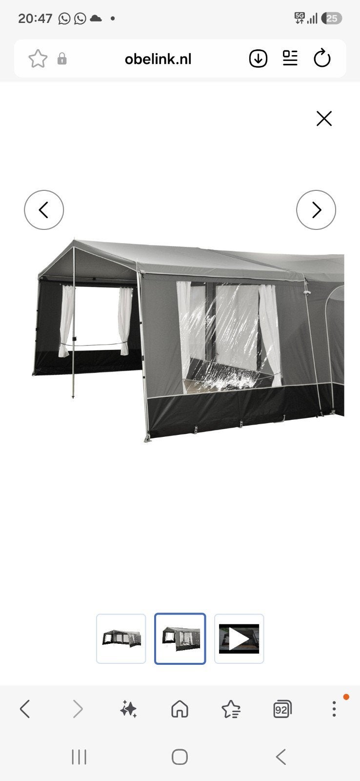 Nieuw frame capri sunroof voortent luifel, Ophalen, Nieuw