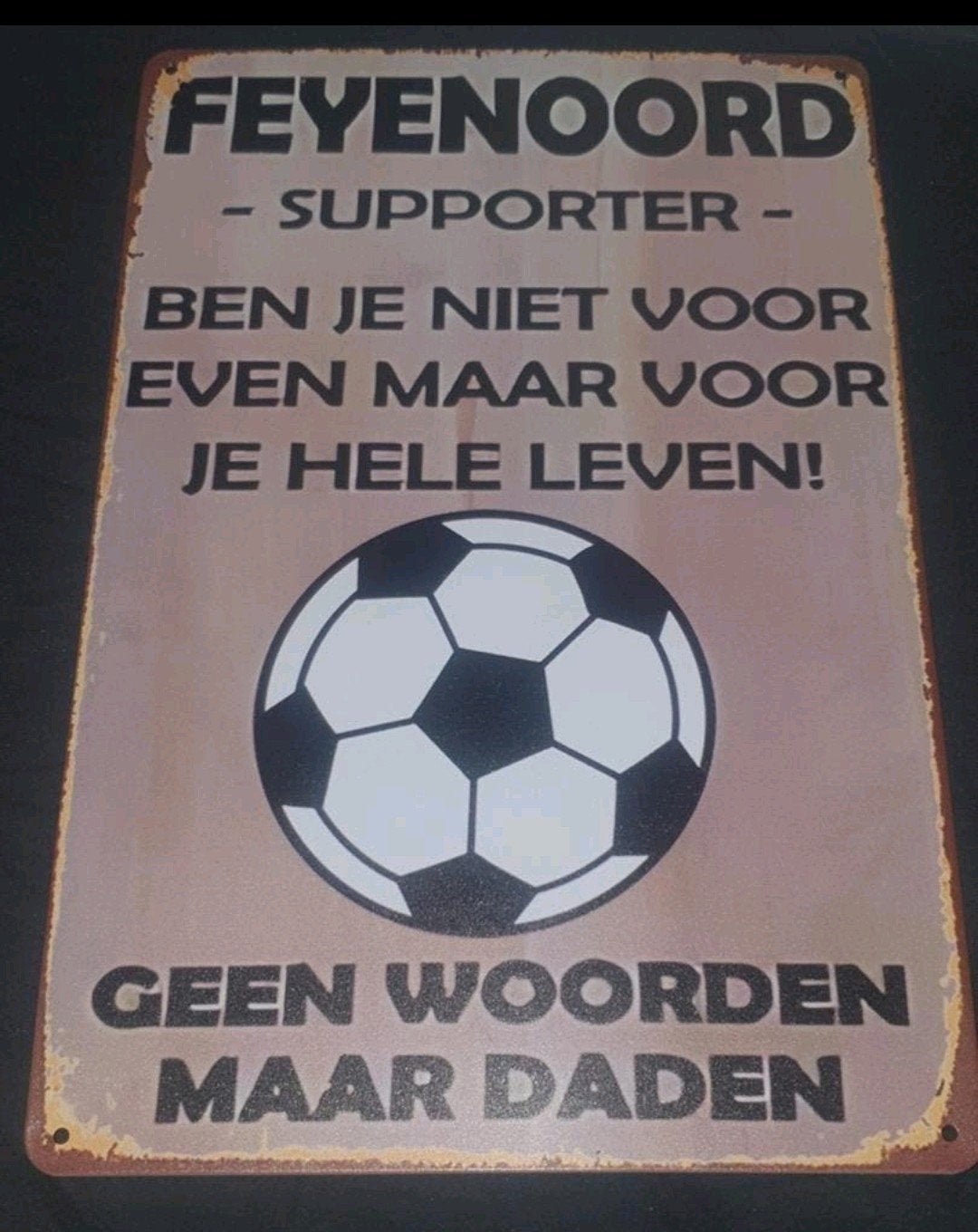 feyenoord wandbord, Verzamelen, Verzenden, Nieuw, Feyenoord, Overige typen
