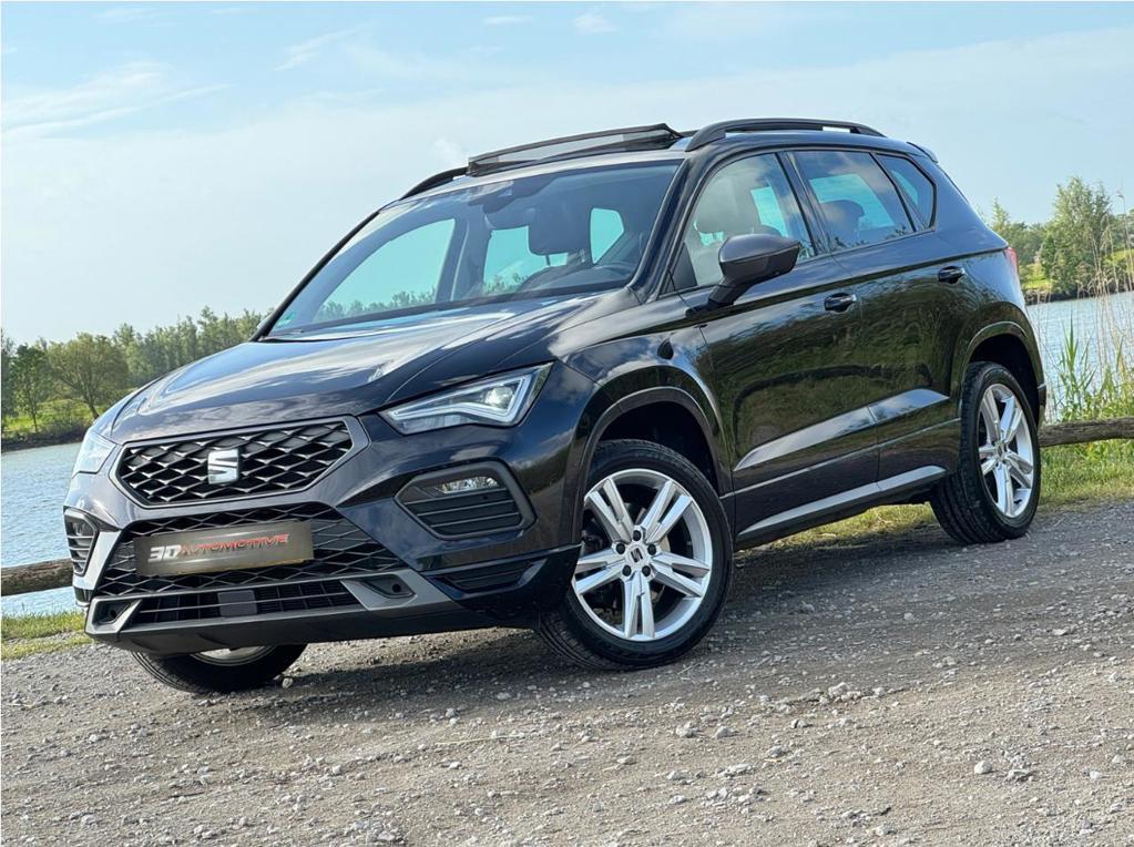 Seat Ateca 1.5TSI 150PK FR/Pano/Trekh/Virtual/Dealer onderh, Stof, 4 cilinders, Ateca, Zwart