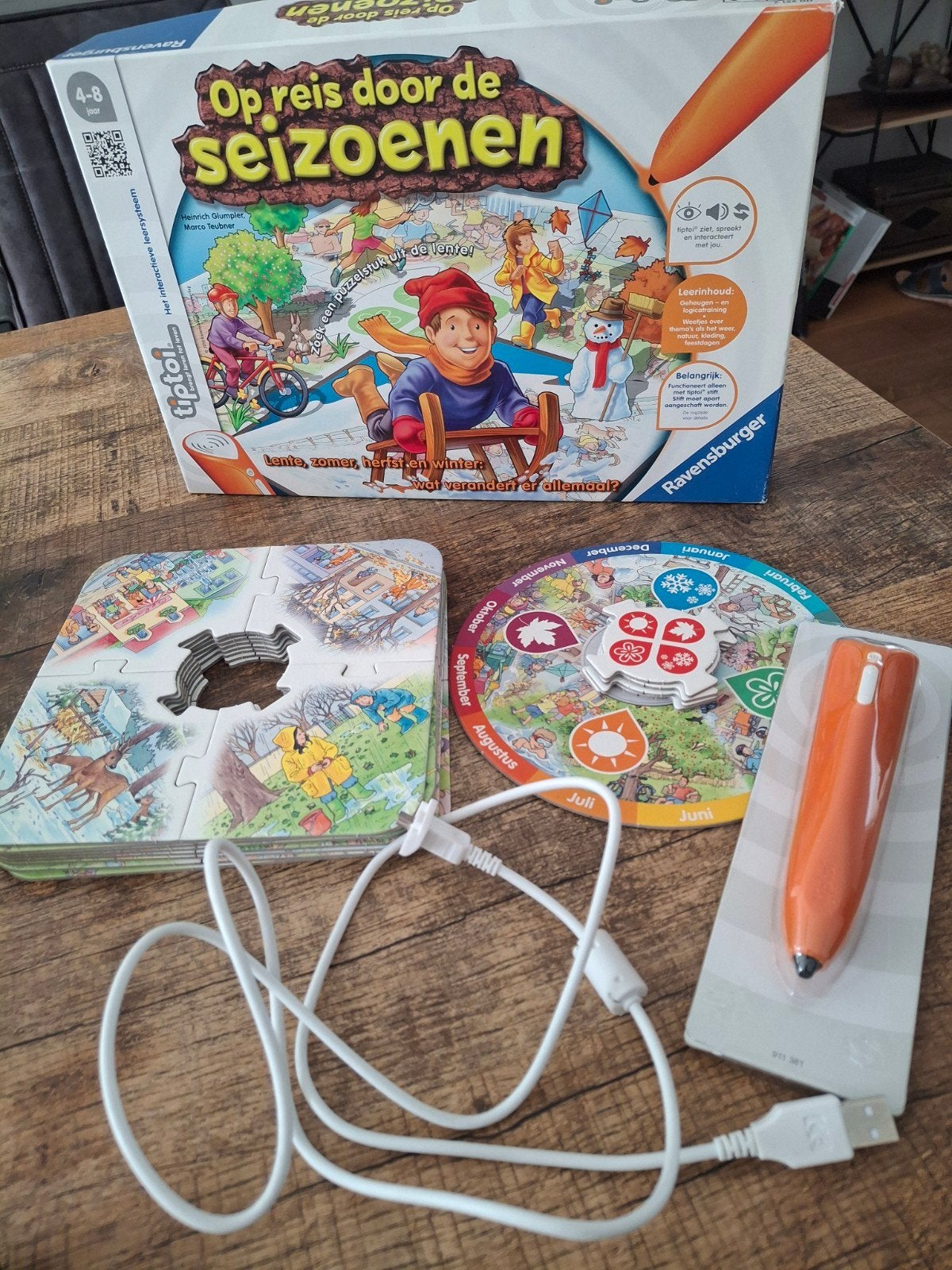 op reis door de seizoenen inclusief tiptoi pen  ,stift, Ophalen of Verzenden, Zo goed als nieuw