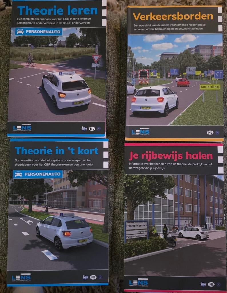 Compleet pakket Lens theorieboeken auto, Ophalen of Verzenden, Alpha, Zo goed als nieuw, Niet van toepassing