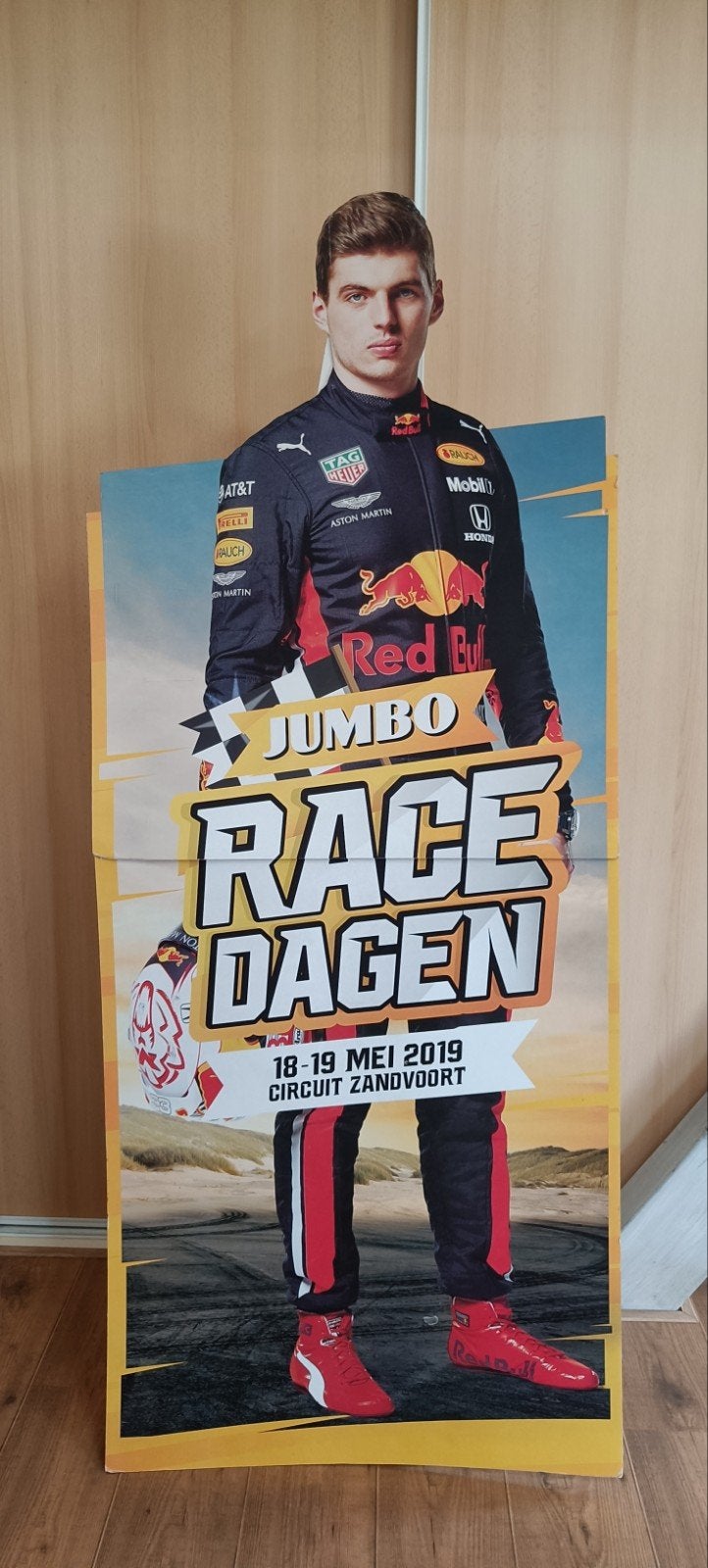 Max Verstappen reclamebord / vloerdisplay, Zandvoort, Ophalen, Gebruikt, Reclamebord