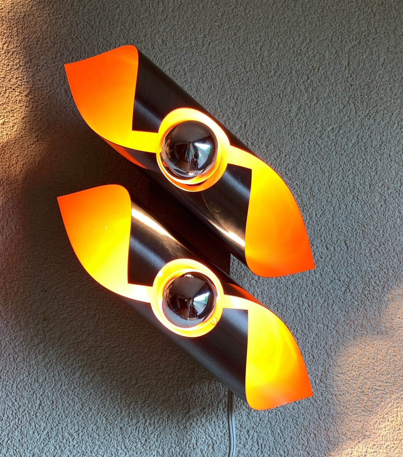 Retro wokkel wandlamp, Ophalen of Verzenden, Huis en Inrichting