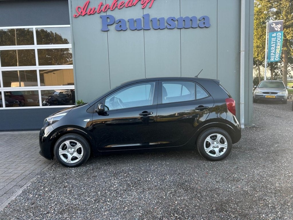 Kia Picanto 1.0 CVVT Eco.PlusL Bluetooth|Airco|Elec-pak, Stof, Gebruikt, 4 stoelen, Zwart