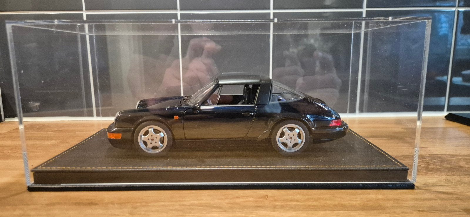 Porsche 911 964 targa Norev 1 18, Hobby en Vrije tijd, Modelauto's | 1:18, Ophalen of Verzenden, Zo goed als nieuw, Norev