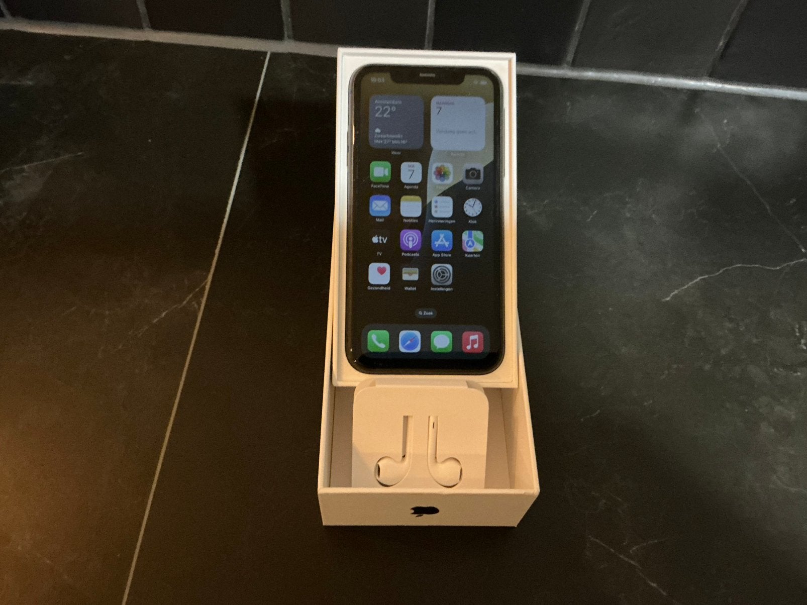Iphone 11 256 gb met orginele doos, Telecommunicatie, 256 GB, Zwart, Zo goed als nieuw, IPhone 11