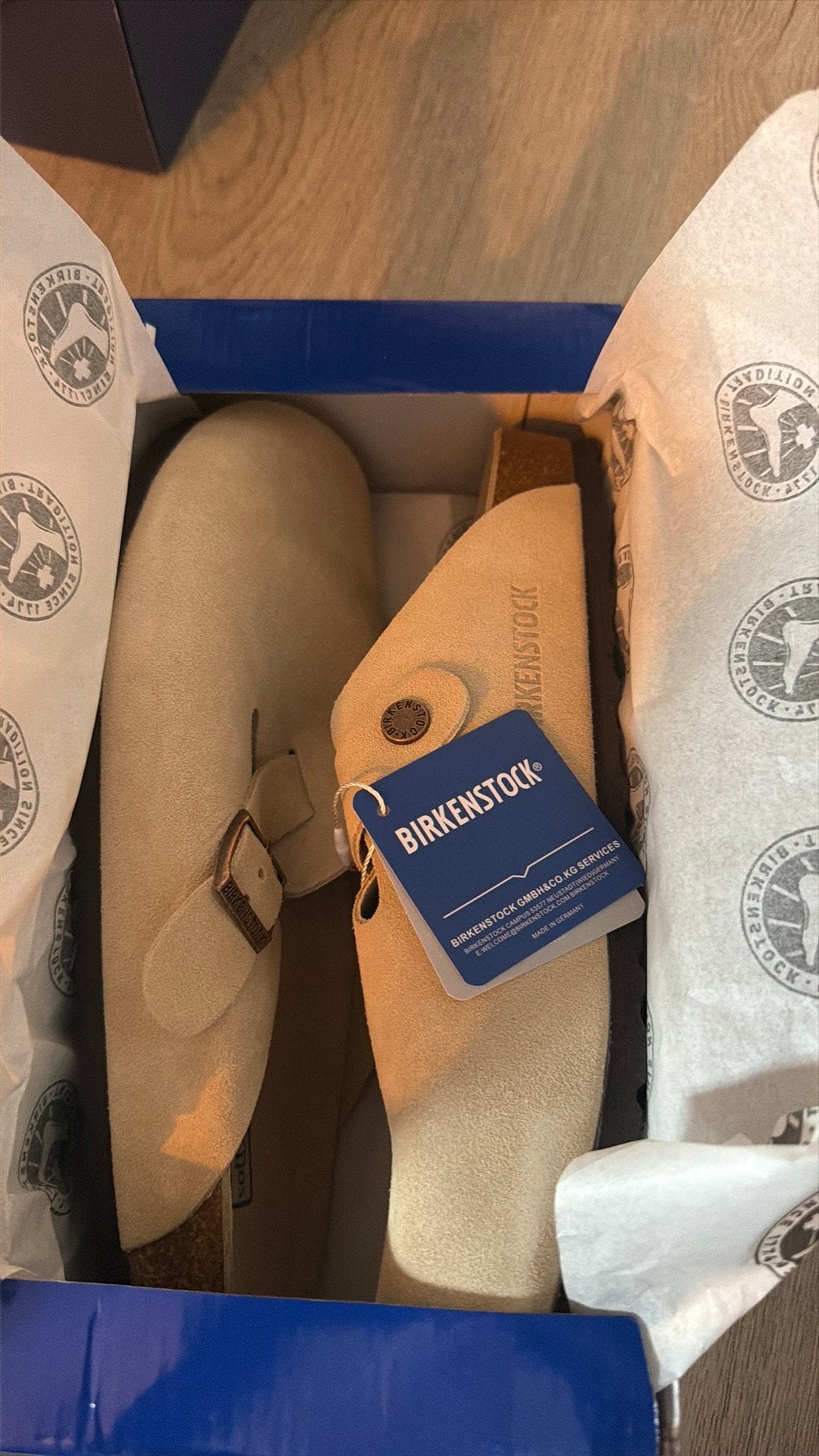 Birkenstock boston sand maat 42, Kleding | Heren, Ophalen of Verzenden, Nieuw, Overige kleuren, Sandalen