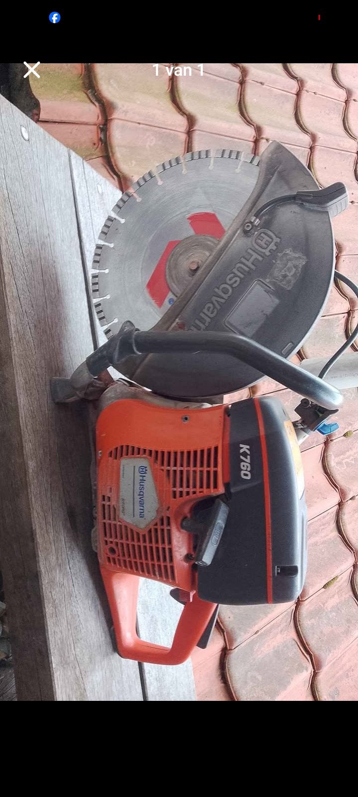 Husqvarna K760 doorslijper – benzine – diamantzaagblad