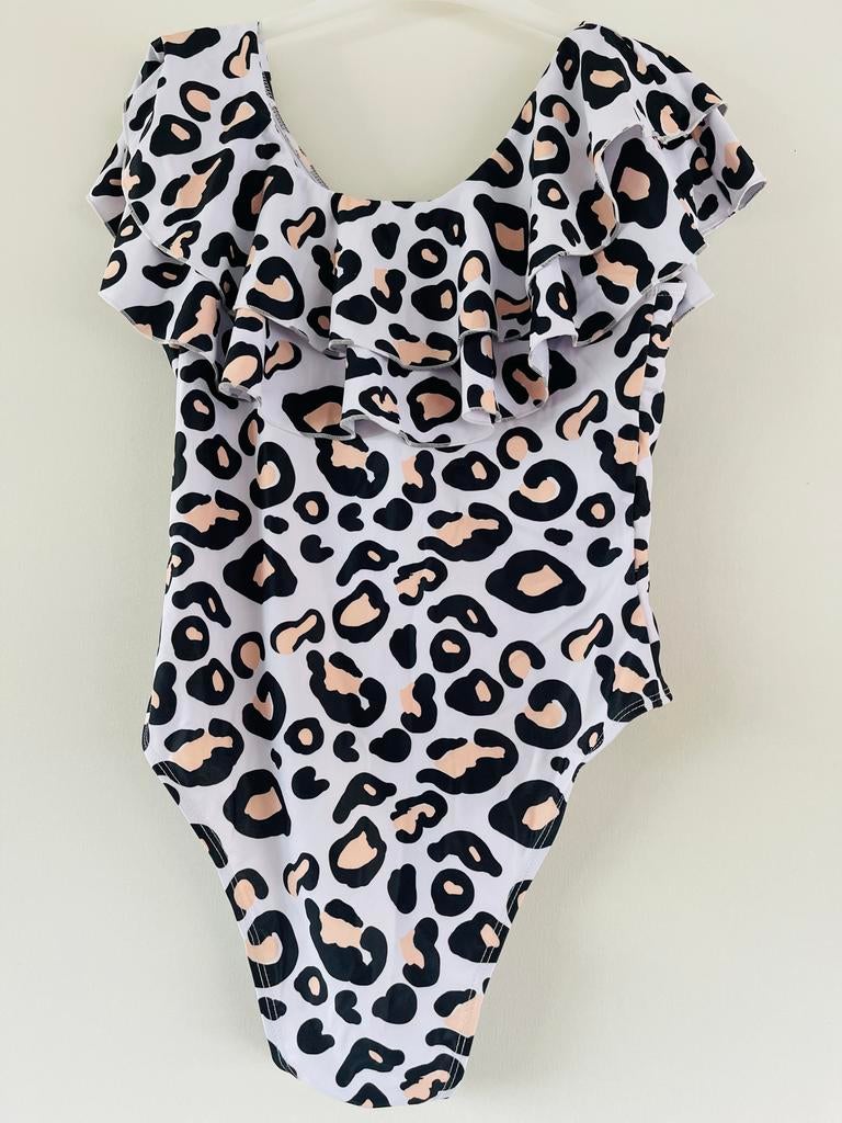Nieuw Leopard Print Badpak Maat M-L, Ophalen of Verzenden, Nieuw, Wit, Badpak