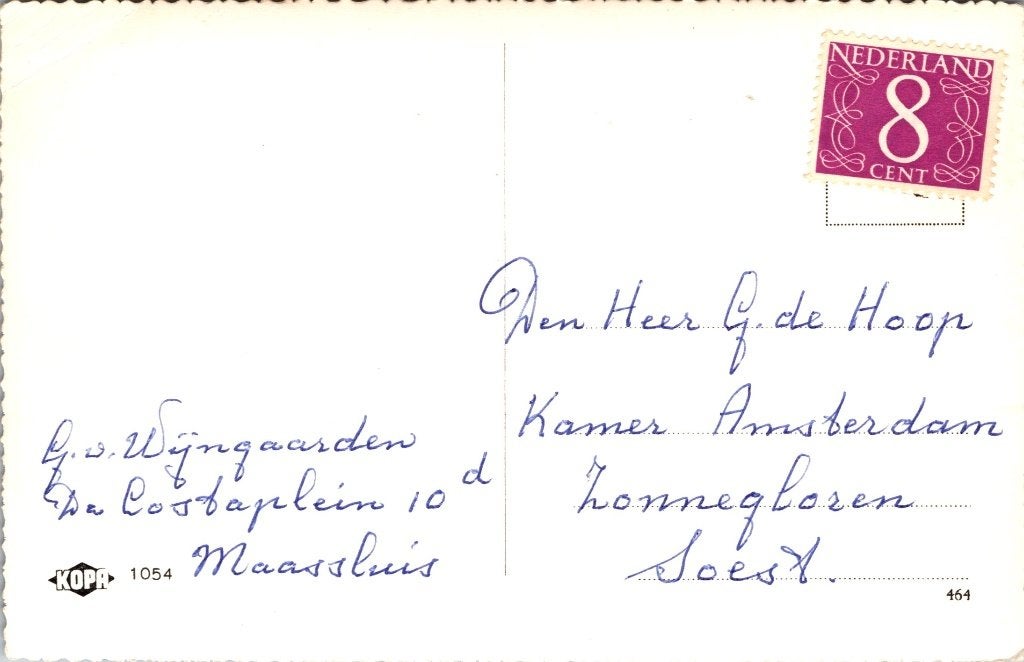 Maassluis - 11 oude ansichtkaarten IV, Verzamelen, Verzenden, 1960 tot 1980, Gelopen, Zuid-Holland