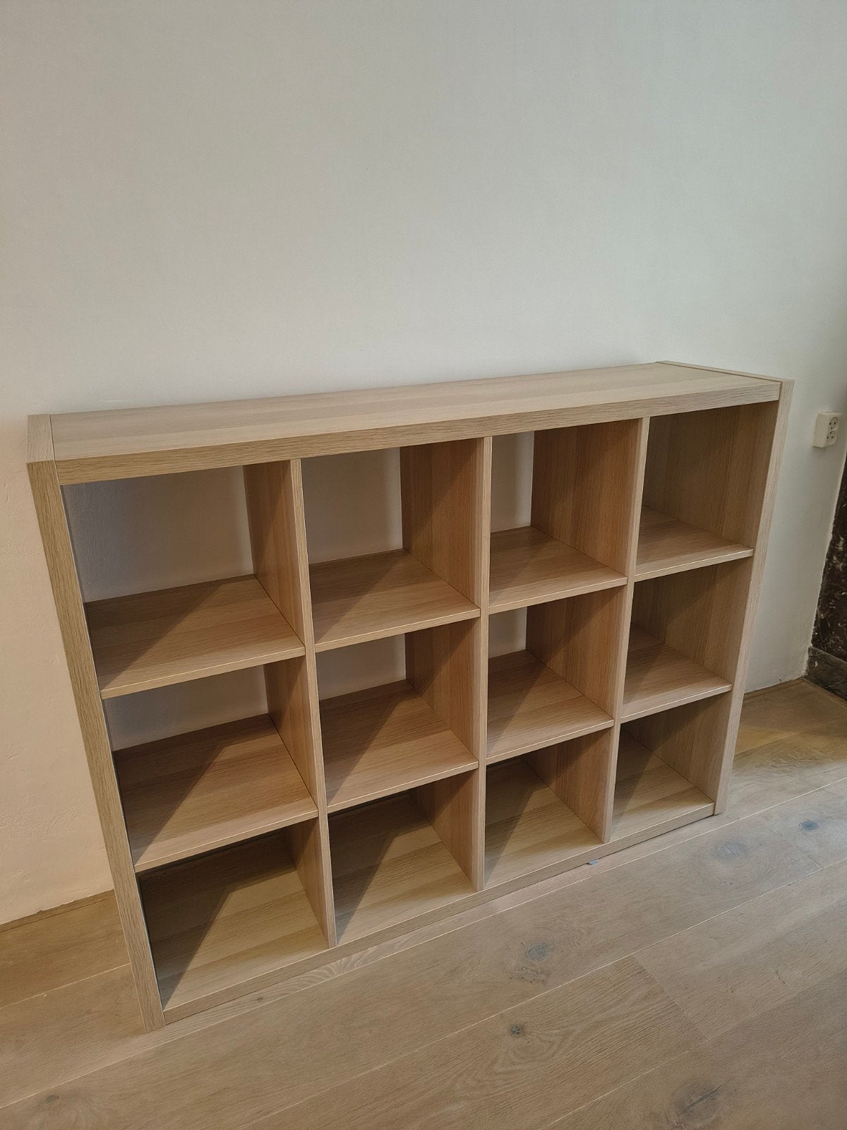 Ikea Kallax houten kast met 12 vakken, Ophalen, Zo goed als nieuw, 25 tot 50 cm, 100 tot 150 cm
