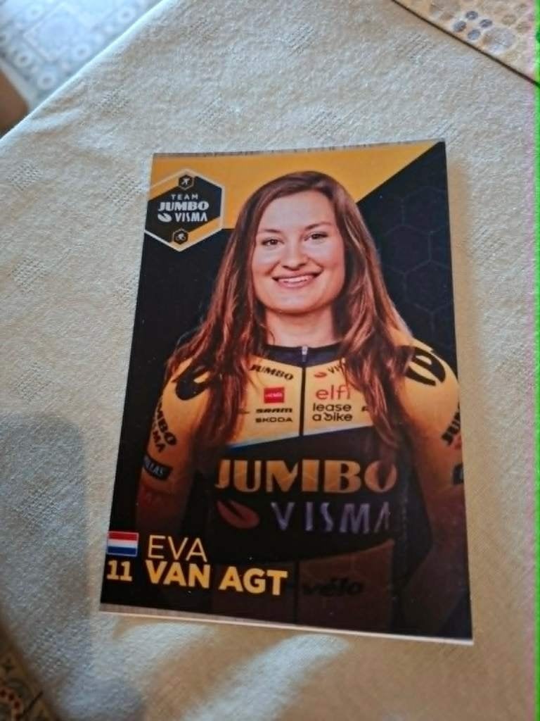 Foto (Repro) Eva van Agt / Jumbo-Visma, Verzenden, Overige sporten, Poster, Plaatje of Sticker
