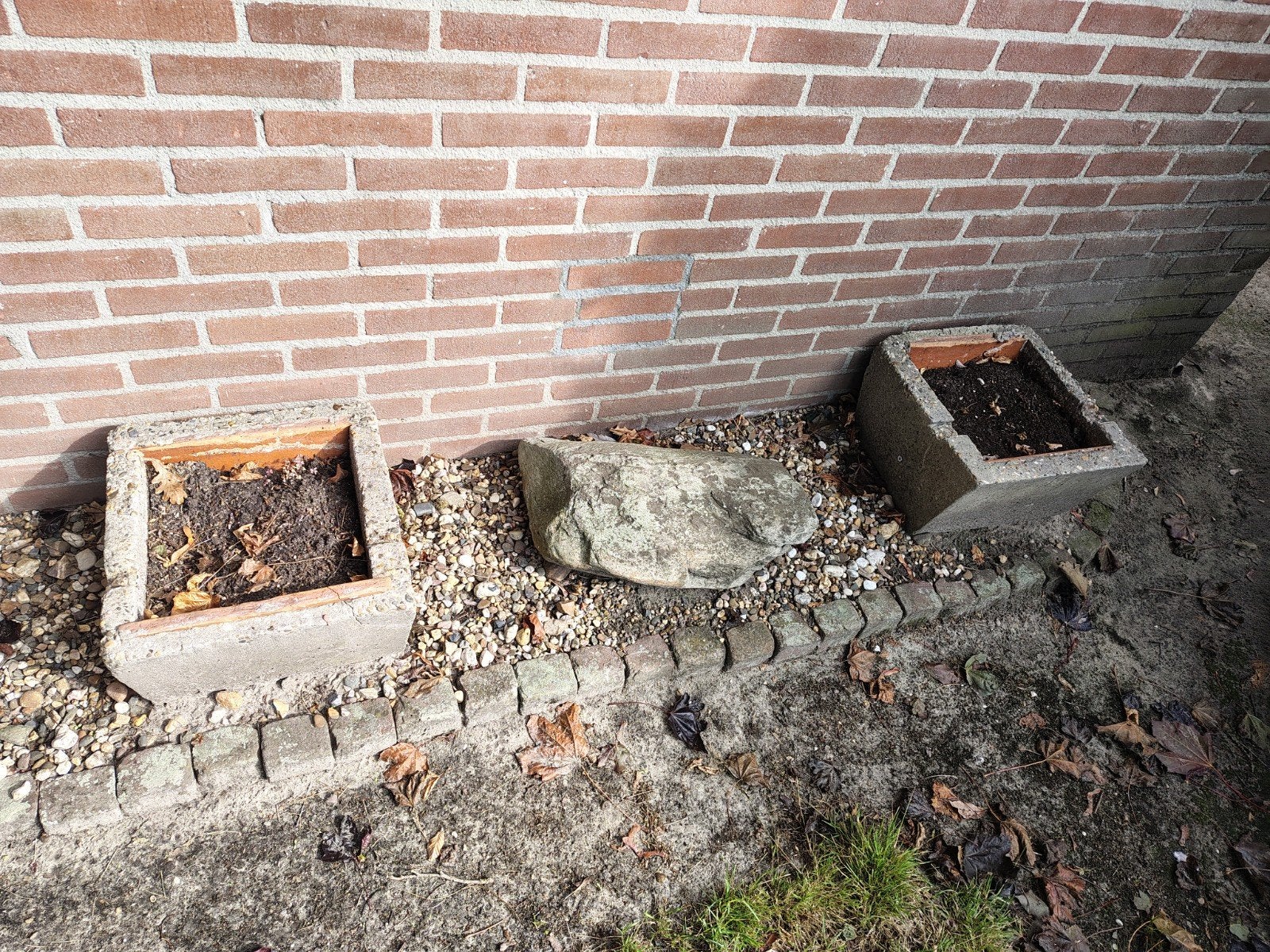 bloembakken beton, Ophalen, Gebruikt, Grijs