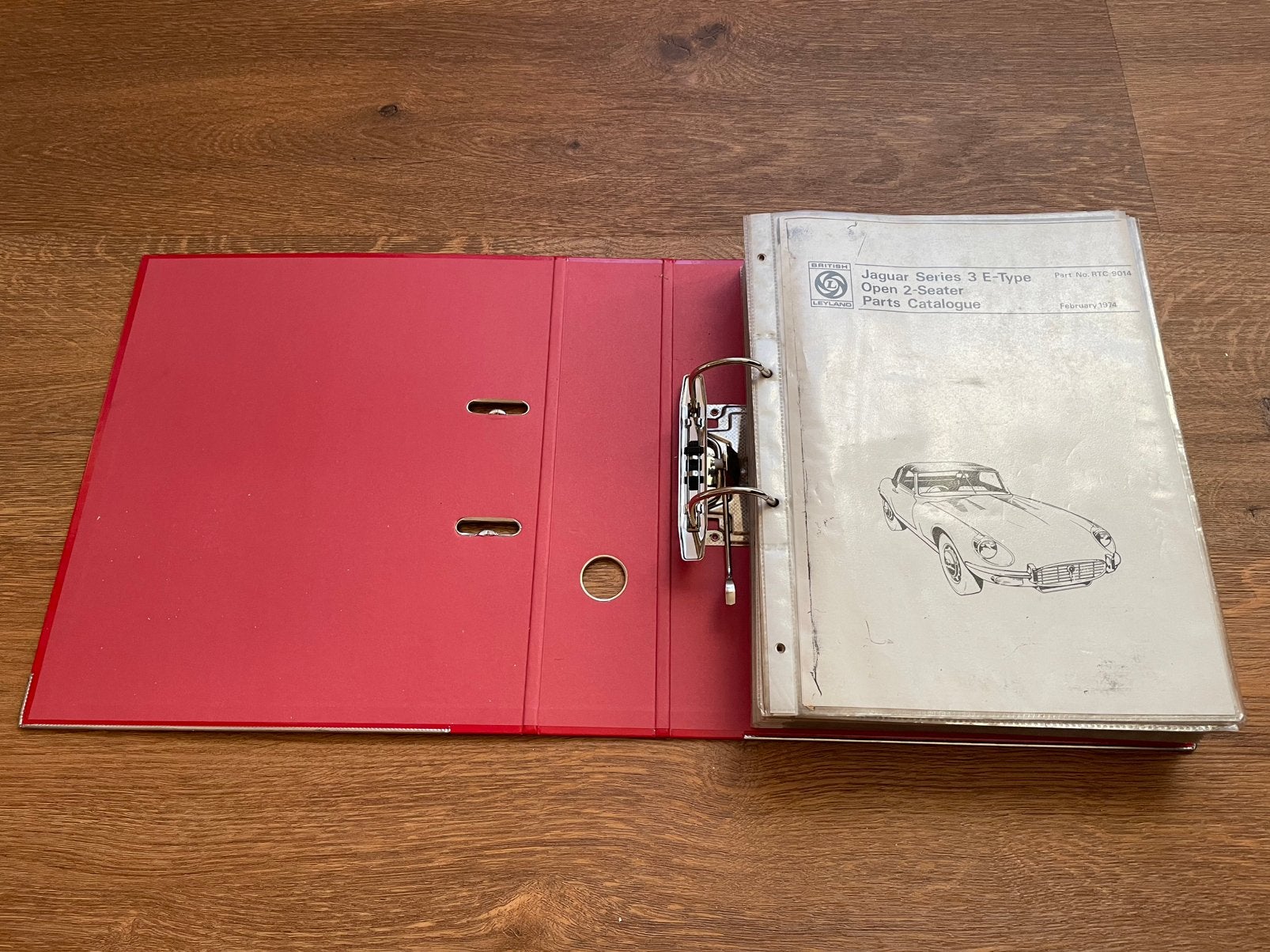 Jaguar E-type V12 series 3 cabrio parts catalogue, Ophalen of Verzenden
