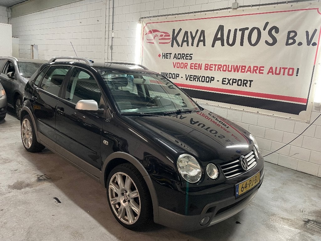 Volkswagen Polo 1.4 CROSS FUN 2004 Zwart, Voorwielaandrijving, 15 km/l, 4 cilinders, 1081 kg