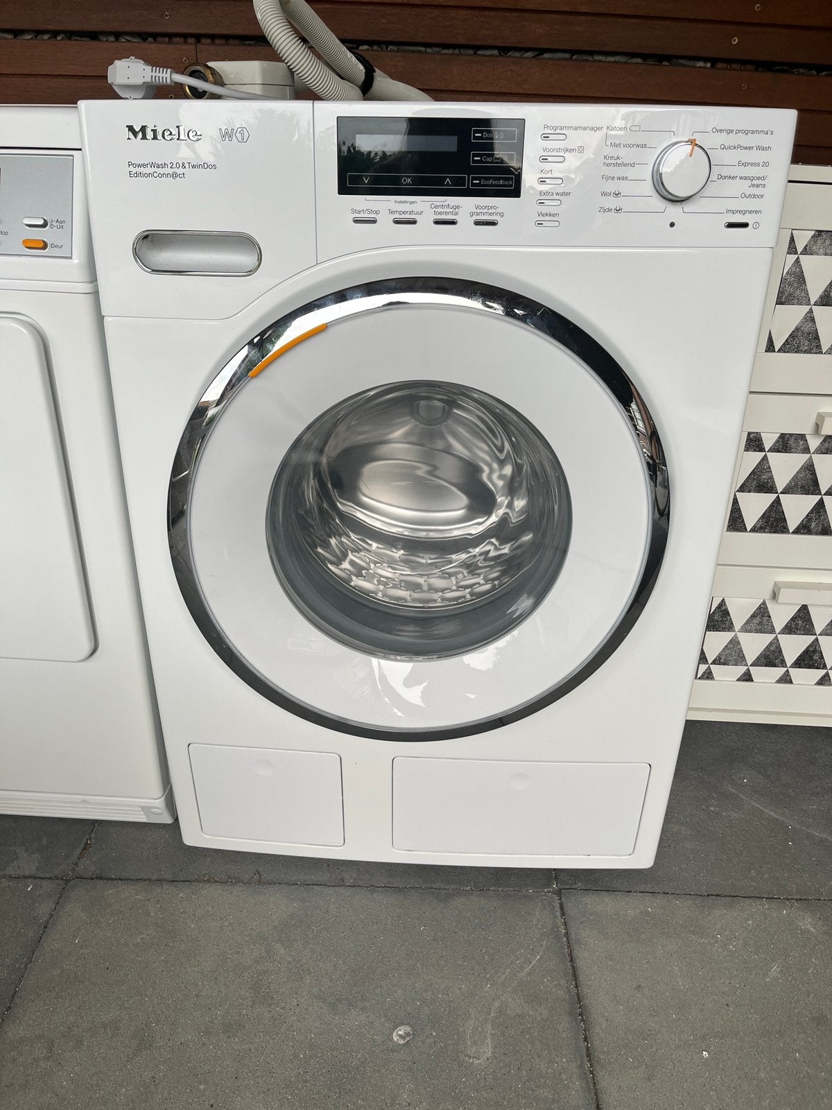 Miele wasmachine met Twindos, Ophalen, 1200 tot 1600 toeren, Gebruikt, 8 tot 10 kg