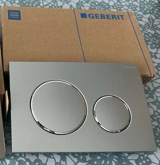 Geberit Sigma20 Bedieningsplaat zilver/mat, Ophalen of Verzenden, Nieuw, Chroom, Toilet
