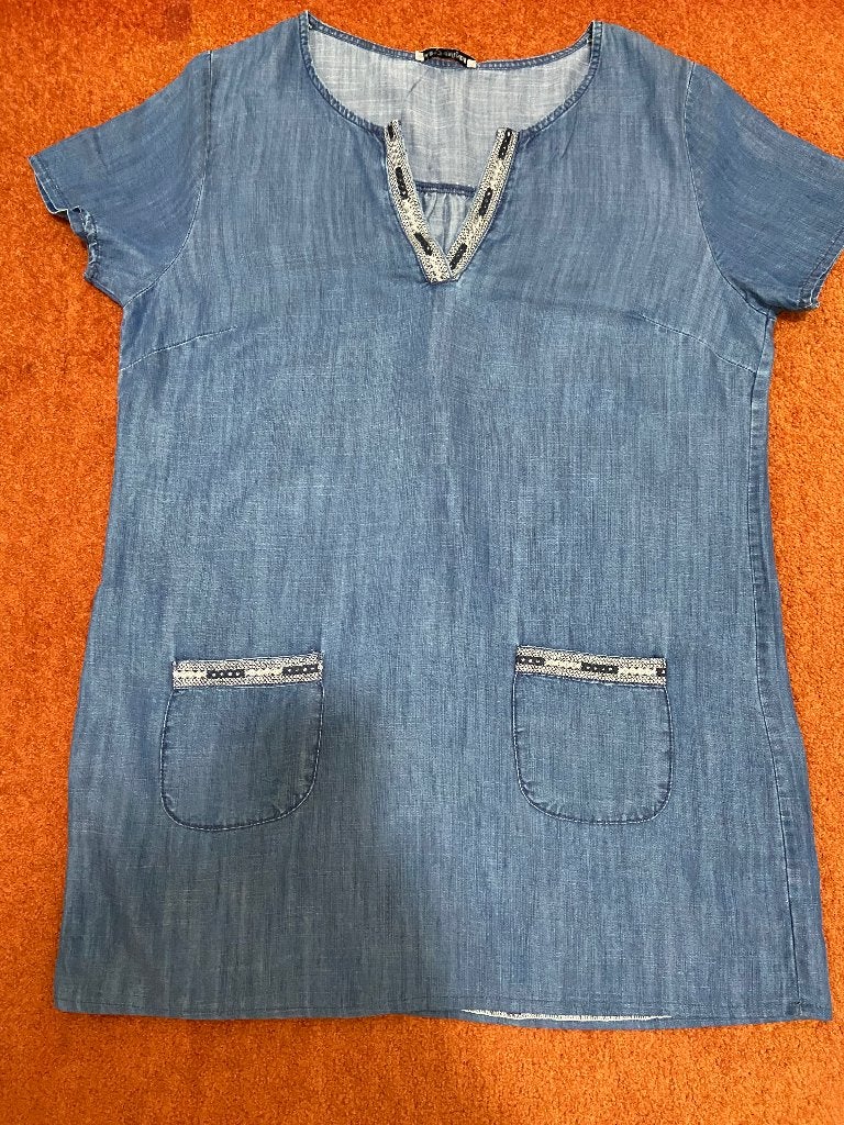 Tuniek, Kleding | Dames, Ophalen of Verzenden, Zo goed als nieuw, Maat 42/44 (L), Blauw