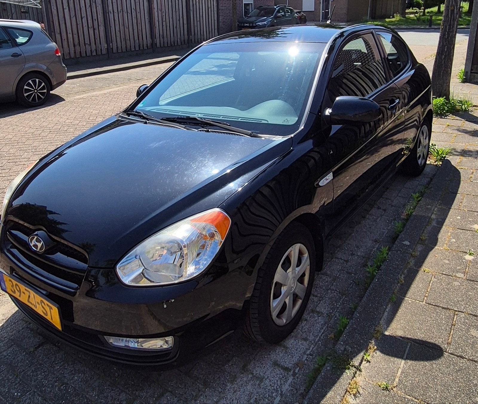 Hyundai Accent 1.4 3DRS 2008 Zwart, Voorwielaandrijving, Accent, 4 cilinders, 1055 kg