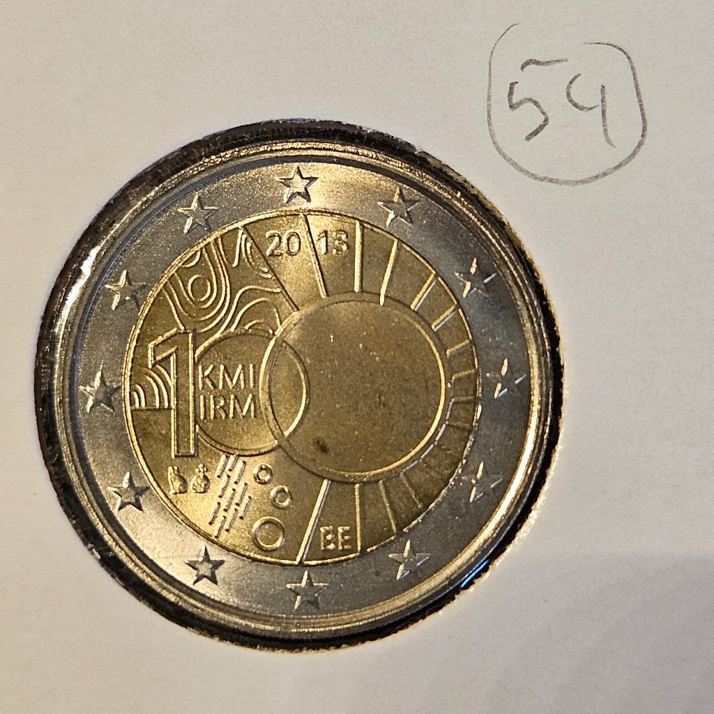 54 € 2,00 Belgié; 100 jaar KMI	2013, Ophalen of Verzenden, Overige landen, 2 euro, Losse munt