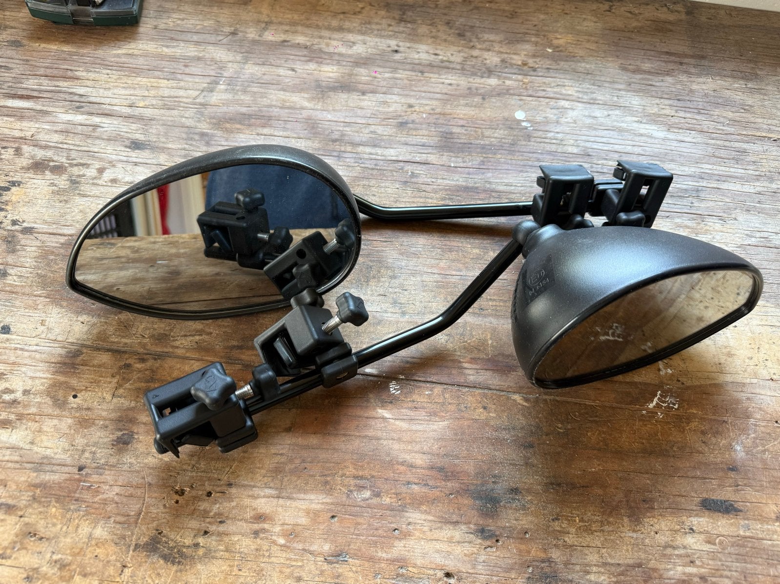 Milenco caravan spiegels III - set van 2, Ophalen of Verzenden, Gebruikt