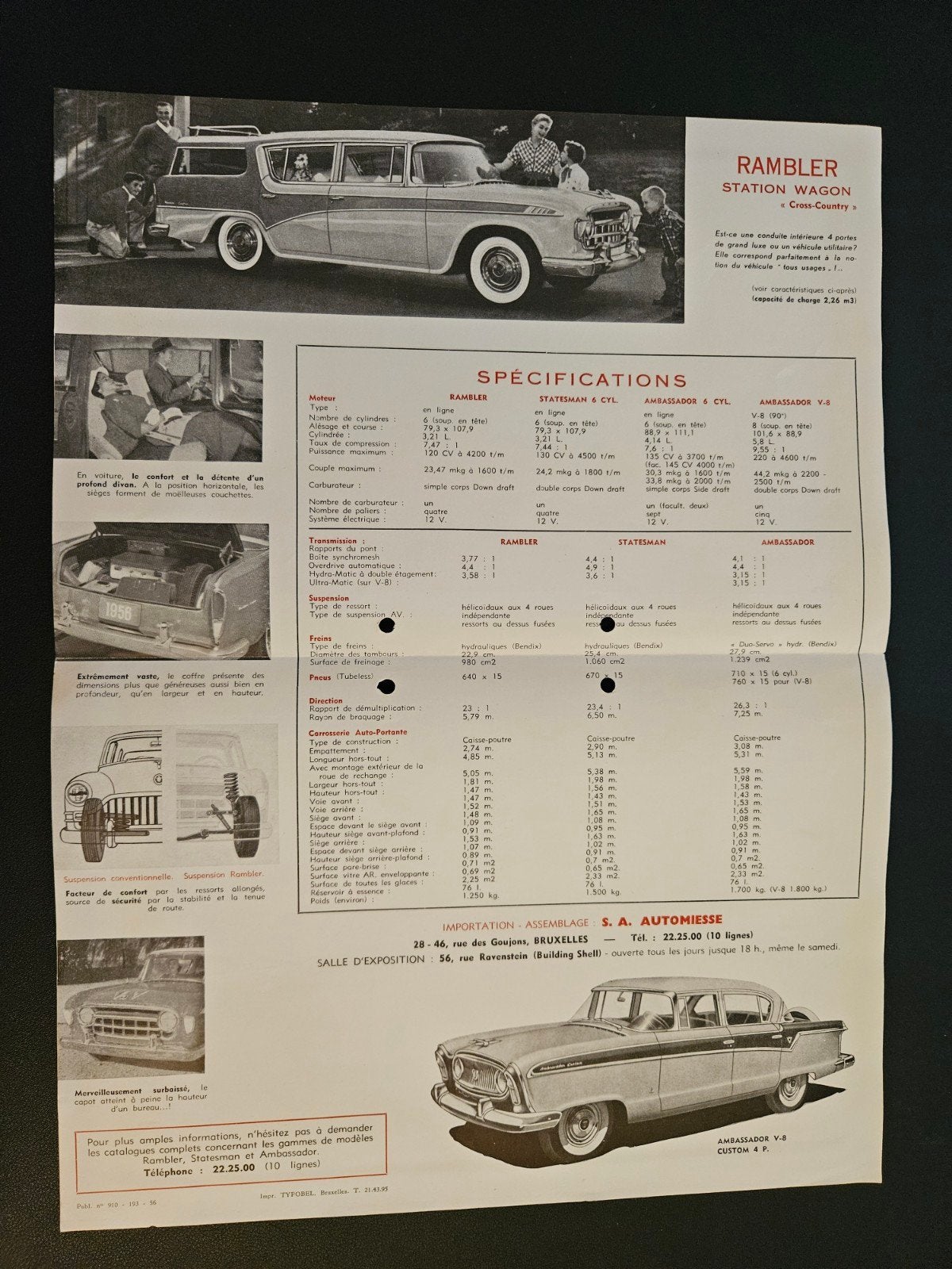 Brochure Nash 1956, Ophalen of Verzenden, Zo goed als nieuw, Overige merken