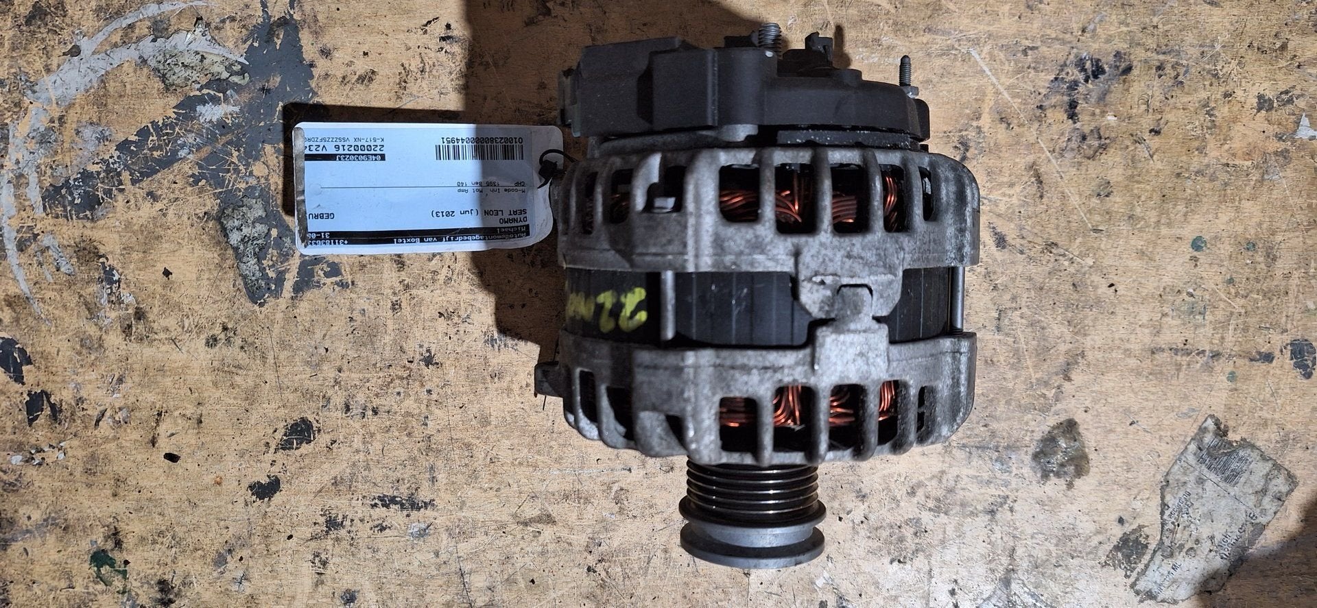 Dynamo Alternator Seat Leon 2013 Origineel VAG, Gebruikt, -, -, Ophalen of Verzenden