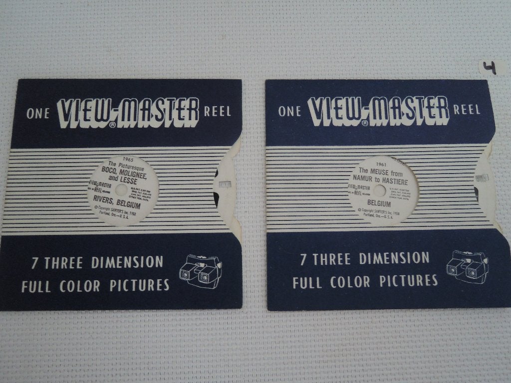 Twee viewmaster schijfjes van Belgie, Ophalen of Verzenden, Zo goed als nieuw