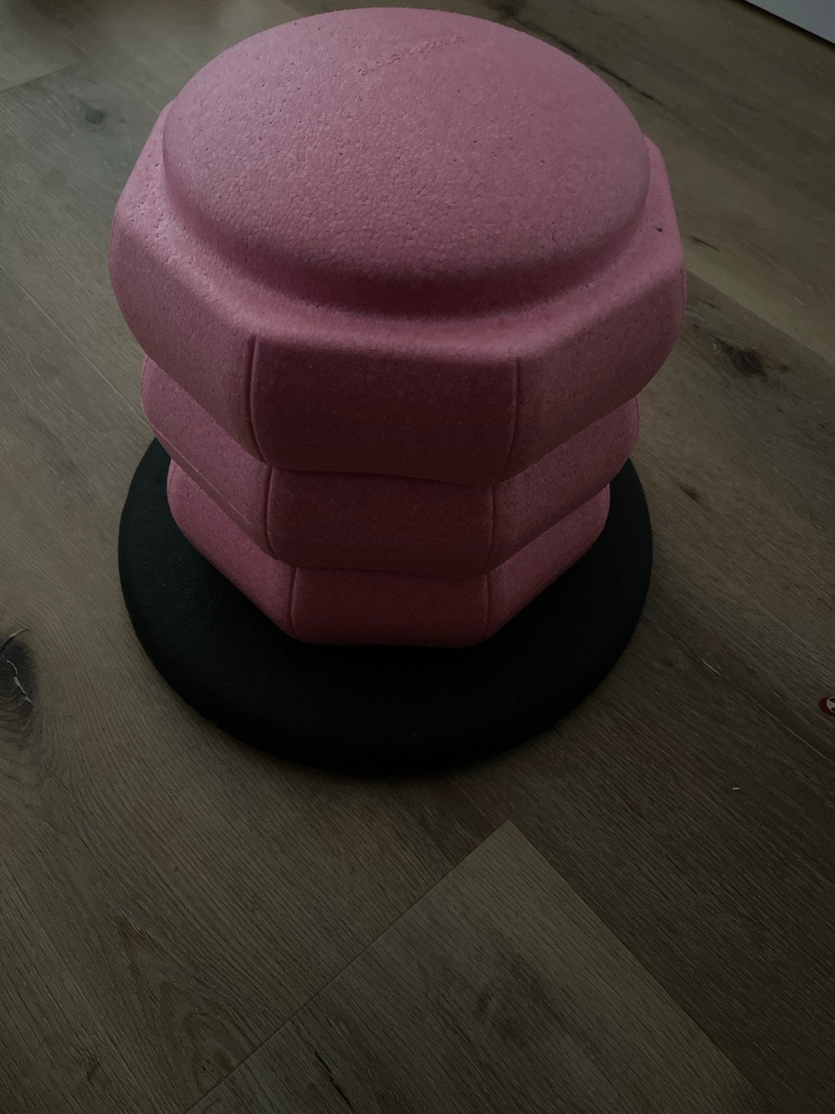 3 Roze stapelstenen met zwart balance board, Ophalen of Verzenden, Nieuw, Jongen of Meisje